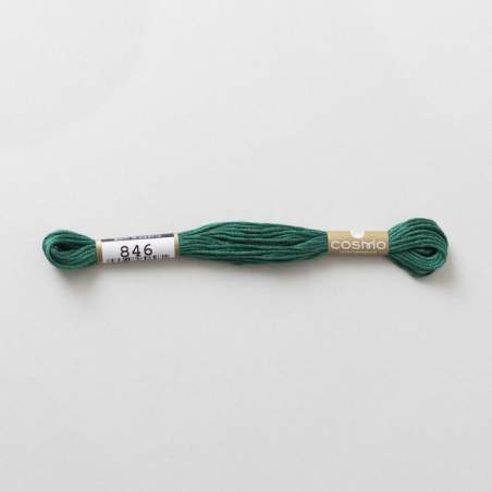 Filo da ricamo giapponese COSMO 846 - Mouliné Size 25 in cotone a 6 capi