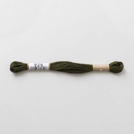 Filo da ricamo giapponese COSMO 926 - Mouliné Size 25 in cotone a 6 capi