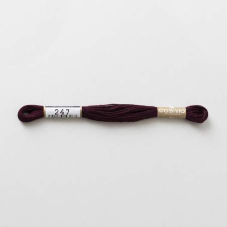 Filo da ricamo giapponese COSMO 247 - Mouliné Size 25 in cotone a 6 capi