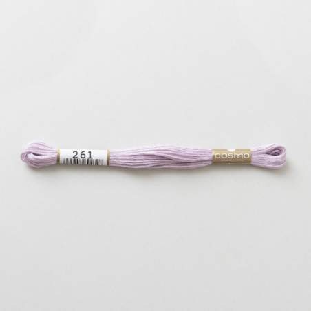 Filo da ricamo giapponese COSMO 261 - Mouliné Size 25 in cotone a 6 capi