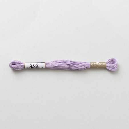 Filo da ricamo giapponese COSMO 262 - Mouliné Size 25 in cotone a 6 capi