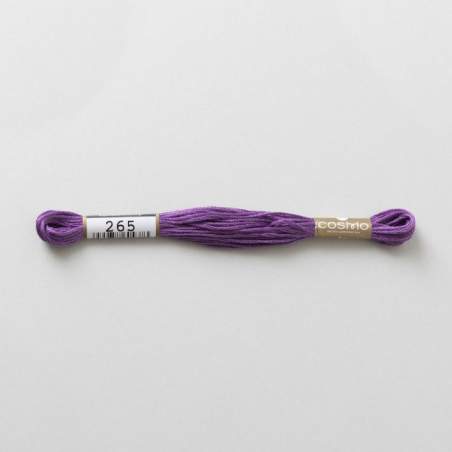 265 COSMO - Filo da ricamo giapponese COSMO - Mouliné Size 25 in cotone a 6 capi