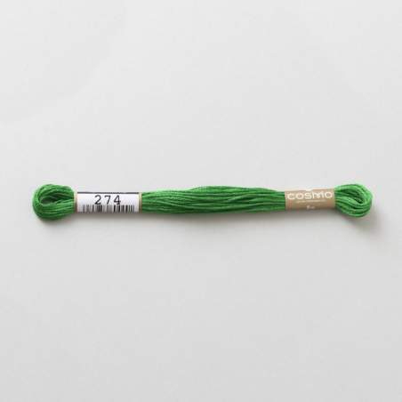 274 COSMO - Filo da ricamo giapponese COSMO - Mouliné Size 25 in cotone a 6 capi