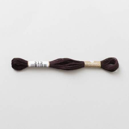 312 COSMO - Filo da ricamo giapponese COSMO - Mouliné Size 25 in cotone a 6 capi