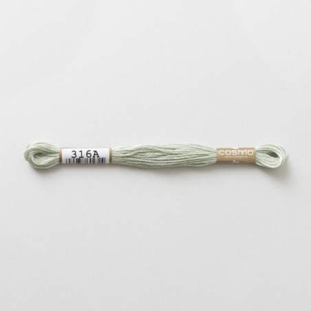 Filo da ricamo giapponese COSMO 316A - Mouliné Size 25 in cotone a 6 capi