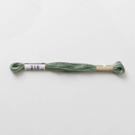 318 COSMO - Filo da ricamo giapponese COSMO - Mouliné Size 25 in cotone a 6 capi