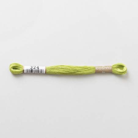 Filo da ricamo giapponese COSMO 324 - Mouliné Size 25 in cotone a 6 capi