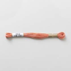 Filo da ricamo giapponese COSMO 342 - Mouliné Size 25 in cotone a 6 capi