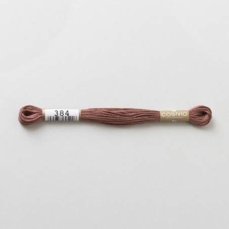 Filo da ricamo giapponese COSMO 384 - Mouliné Size 25 in cotone a 6 capi