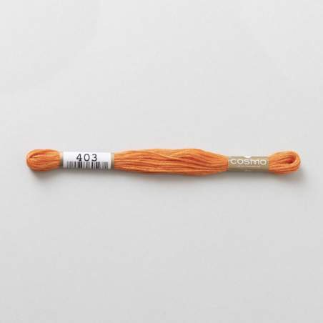 Filo da ricamo giapponese COSMO 403 - Mouliné Size 25 in cotone a 6 capi