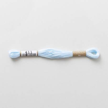 Filo da ricamo giapponese COSMO 411 - Mouliné Size 25 in cotone a 6 capi