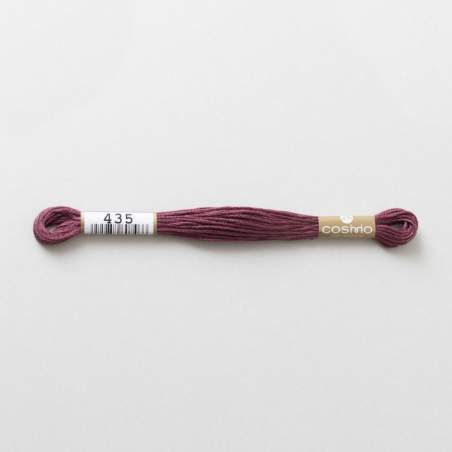 Filo da ricamo giapponese COSMO 435 - Mouliné Size 25 in cotone a 6 capi