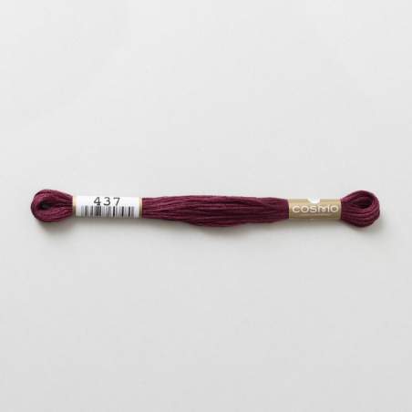 437 COSMO - Filo da ricamo giapponese COSMO - Mouliné Size 25 in cotone a 6 capi