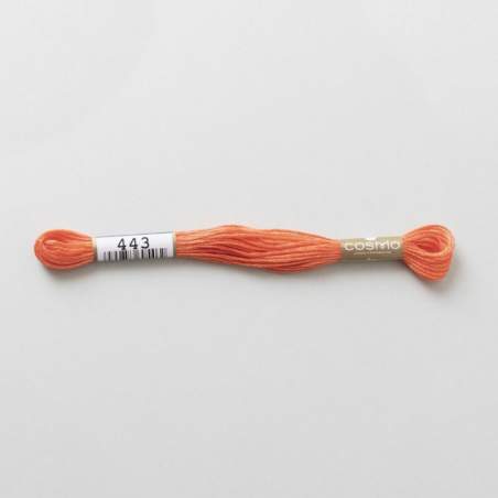 443 COSMO - Filo da ricamo giapponese COSMO - Mouliné Size 25 in cotone a 6 capi