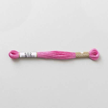 502 COSMO - Filo da ricamo giapponese COSMO - Mouliné Size 25 in cotone a 6 capi