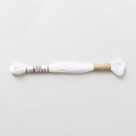 100 COSMO - Filo da ricamo giapponese COSMO - Mouliné Size 25 in cotone a 6 capi