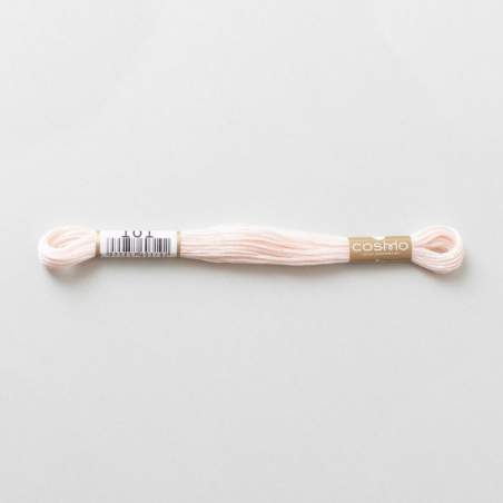 Filo da ricamo giapponese COSMO 101 - Mouliné Size 25 in cotone a 6 capi