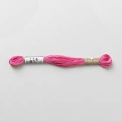 Filo da ricamo giapponese COSMO 114 - Mouliné Size 25 in cotone a 6 capi