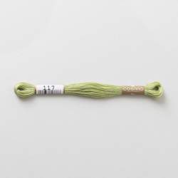 Filo da ricamo giapponese COSMO 117 - Mouliné Size 25 in cotone a 6 capi