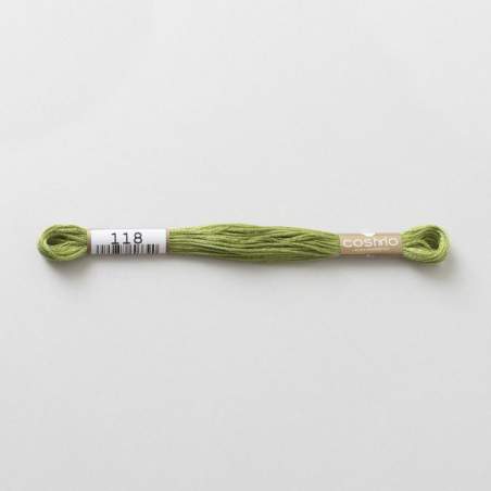 118 COSMO - Filo da ricamo giapponese COSMO - Mouliné Size 25 in cotone a 6 capi