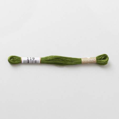 119 COSMO - Filo da ricamo giapponese COSMO - Mouliné Size 25 in cotone a 6 capi