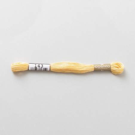 Filo da ricamo giapponese COSMO 143 - Mouliné Size 25 in cotone a 6 capi
