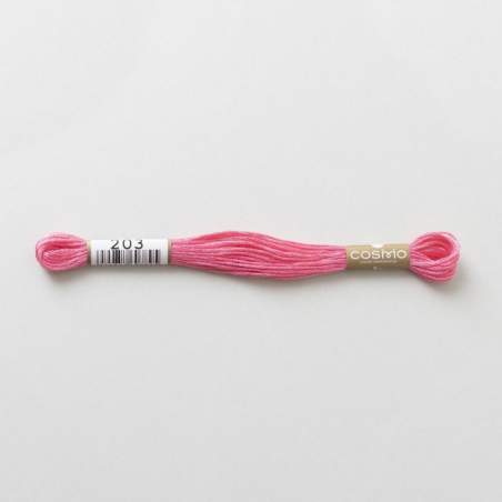 203 COSMO - Filo da ricamo giapponese COSMO - Mouliné Size 25 in cotone a 6 capi