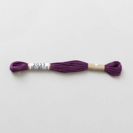 Filo da ricamo giapponese COSMO 2033 - Mouliné Size 25 in cotone a 6 capi
