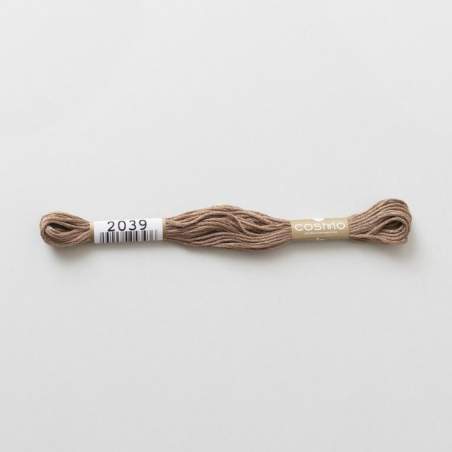 2039 COSMO - Filo da ricamo giapponese COSMO - Mouliné Size 25 in cotone a 6 capi