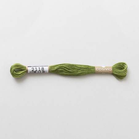 2118 COSMO - Filo da ricamo giapponese COSMO - Mouliné Size 25 in cotone a 6 capi