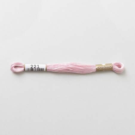 221 COSMO - Filo da ricamo giapponese COSMO - Mouliné Size 25 in cotone a 6 capi