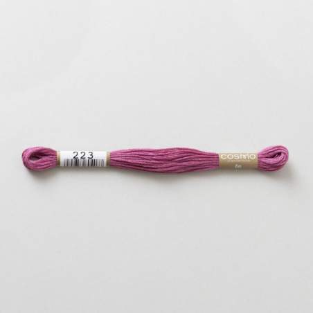 223 COSMO - Filo da ricamo giapponese COSMO - Mouliné Size 25 in cotone a 6 capi