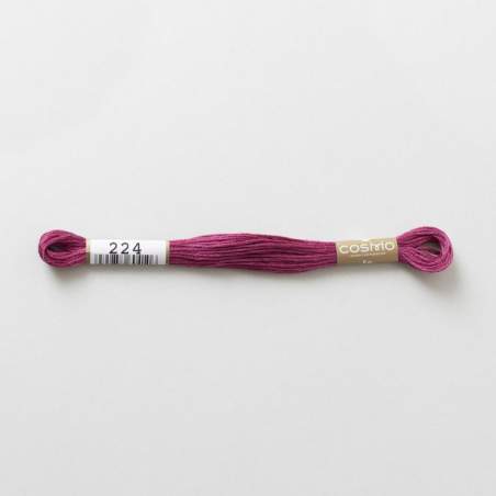 224 COSMO - Filo da ricamo giapponese COSMO - Mouliné Size 25 in cotone a 6 capi