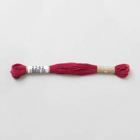 Filo da ricamo giapponese COSMO 2242 - Mouliné Size 25 in cotone a 6 capi