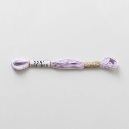Filo da ricamo giapponese COSMO 2281 - Mouliné Size 25 in cotone a 6 capi