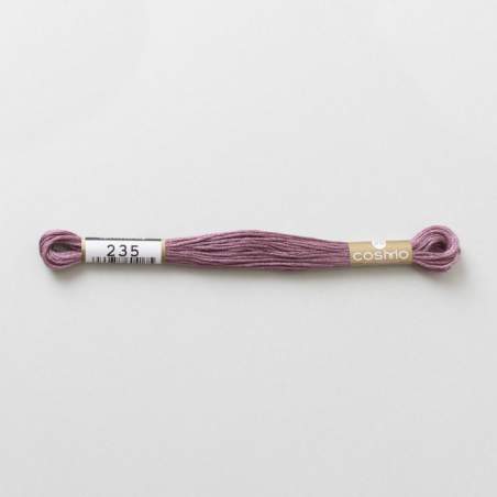 Filo da ricamo giapponese COSMO 235 - Mouliné Size 25 in cotone a 6 capi