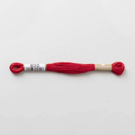 Filo da ricamo giapponese COSMO 800 - Mouliné Size 25 in cotone a 6 capi