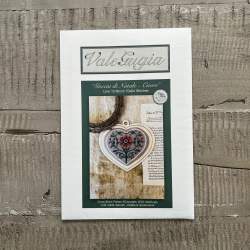 Goccia di Natale, Cuore - Schema a Punto Croce di ValeGugia