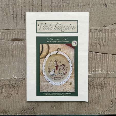 Natale, Fiocco di Neve - Schema a Punto Croce di ValeGugia