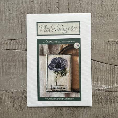 Erbario, Anemone - Schema a Punto Croce di ValeGugia
