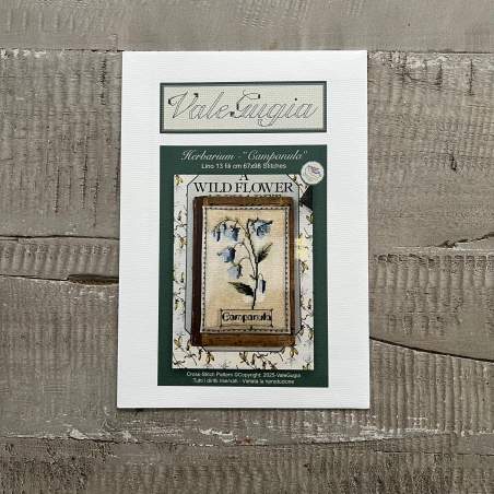 Erbario, Campanula - Schema a Punto Croce di ValeGugia