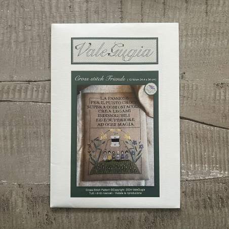 Il Giardino Segreto, Amiche Ricamatrici - Schema a Punto Croce di ValeGugia