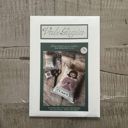 Porta Forbici, Amo il Tè - Schema a Punto Croce di ValeGugia