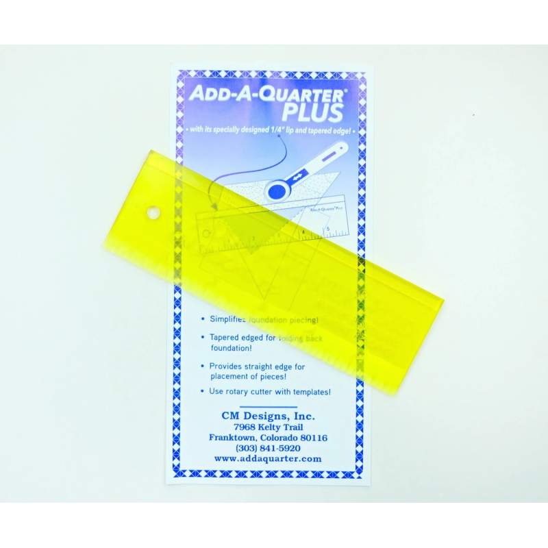 Add-A-Quarter 1/4, Squadra 2 x 6 pollici per foundation-paper piecing