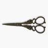 Forbici da Ricamo Vintage in metallo brunito - 10 cm