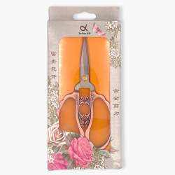 Forbici da Ricamo Vintage Deco' con lame da 5 cm e manici in metallo oro rosa