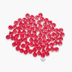 Dress It Up, Bottoni Decorativi-  Micro Mini Round Red