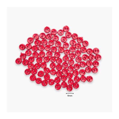 Dress It Up, Bottoni Decorativi-  Micro Mini Round Red
