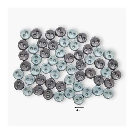 copy of Dress It Up, Bottoni Decorativi-  Micro Mini Round White