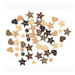Dress It Up, Bottoni Decorativi-  Micro Shapes Natural